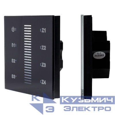 Панель сенсорная DALI-901-11-ADDR-3SC-DIM-DT6-IN Black (BUS) (IP20 пластик) INTELLIGENT ARLIGHT 037189