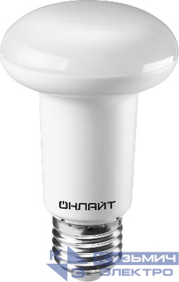 Лампа светодиодная 71 654 OLL-R63-8-230-4K-E27 8Вт 4000К нейтр. бел. E27 800лм 176-264В ОНЛАЙТ 71654