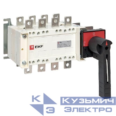 Рубильник-переключатель 4п 250А с рукояткой управления для прямой установки PowerSwitch EKF pscs-250-4