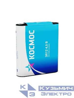 Элемент питания солевой "квадрат" 3R12 КОСМОС KOC3R12