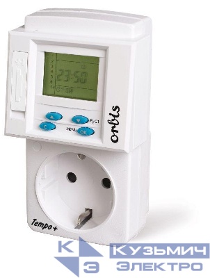 Таймер бытовой цифровой сутки/неделя TEMPO+ Orbis OB162532