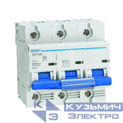 Выключатель автоматический модульный 3п 125А 10кА 8-12In DZ158-125H (R) CHINT 158109