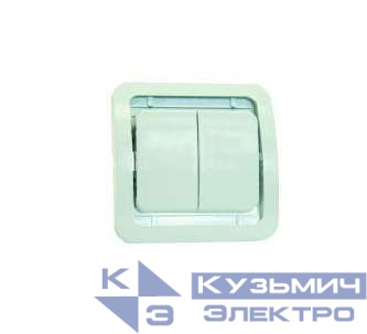 Выключатель 2-кл. СП Mimoza 10А IP20 без вставки бел. Makel 22003