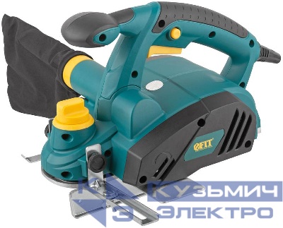 Рубанок 900Вт 16000об/мин 82мм 0-3.0мм; паз 0-16мм; прав. выброс; опора алюм. FIT 80498