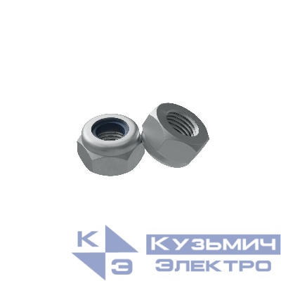 Гайка самоконтрящаяся М6 DIN 985 (упак.500шт) КМ LO33432