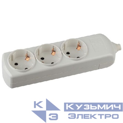 Колодка удлинителя 3-м с заземл. K-3e Эра C0045314