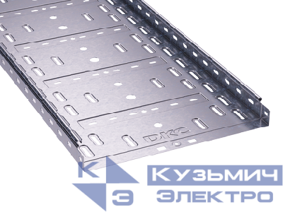 Лоток листовой перфорированный 400х100 L3000 сталь 1мм DKC 35345