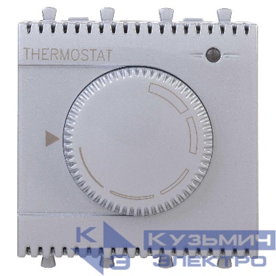 Термостат модульный 2мод. для теплых полов Avanti "Закаленная сталь" DKC 4404162