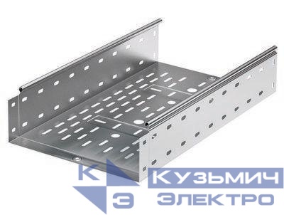 Лоток листовой перфорированный 500х100 L3000 сталь 1мм цинк-ламель DKC 35346ZL