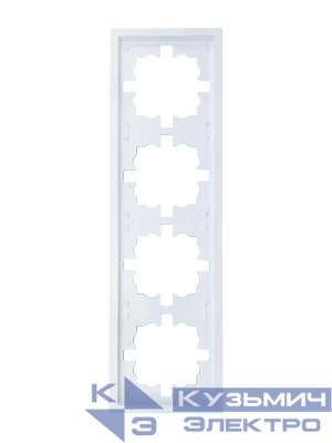 Рамка 4-м ZIMA горизонт. бел. LEZARD 704-0200-149