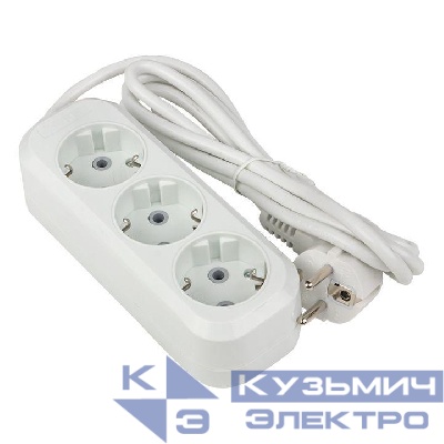 Удлинитель 3х5м с заземл. 16А IP20 Эксперт 3.0кВт ПВС 3х1 PROxima EKF UBA16-310-3-05