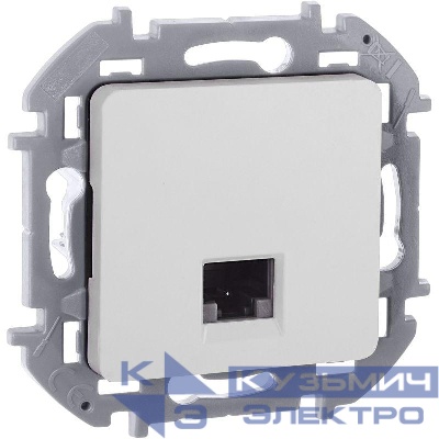 Розетка компьютерная Inspiria RJ45 кат.5E UTP бел. IEK 673825