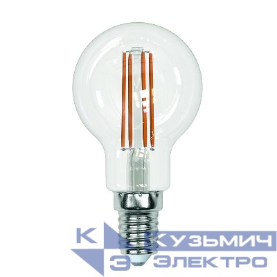 Лампа светодиодная LED-G45-13W/3000K/E14/CL PLS02WH Sky прозр. картон Uniel UL-00005905