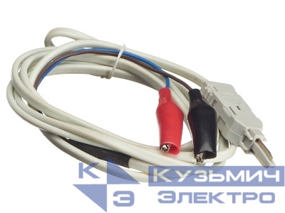 Шнур тестовый с зажимами двухполюсный, 1,5м NETKO Optima
