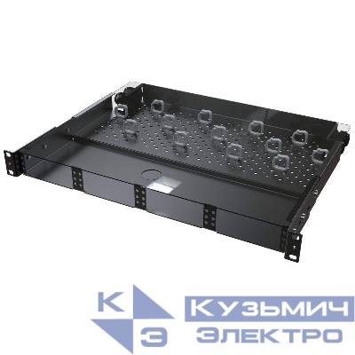 Патч-панель оптическая для установки 4 претерминированых кассет или адаптерных планок 1U черн. DKC RNMTP1U4M