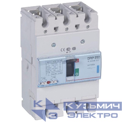 Выключатель автоматический 3п 160А 70кА DPX3 250 400В термомагнитн. расцеп. Leg 420607