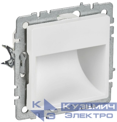 Подсветка светодиодная BRITE ПЛ20-БрАБ встраив. механизм арктич. бел. IEK BR-FL20-K91