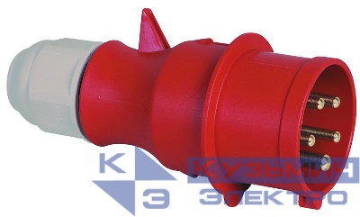 Вилка кабельная 16А 5п 3P+N+E 6ч 400В IP44 Bals 203-TLS