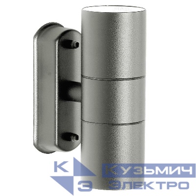 Светильник DH0704 2хGU10 230В садово-парковый на стену сер. FERON 11882