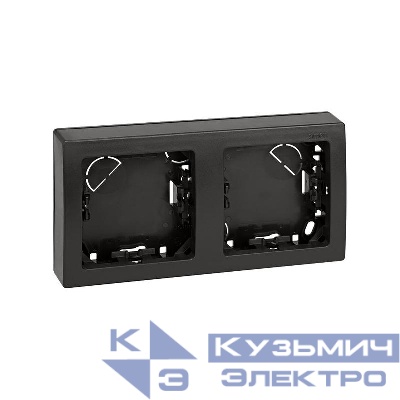 Рамка 2-м Simon73 Loft 75х146мм горизонт. графит Simon 73620-62