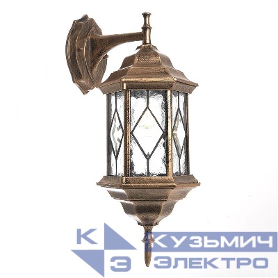 Светильник PL122 60Вт E27 230В садово-парковый черн. зол. FERON 11344