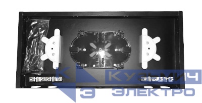 Корпус кросса оптического в стойку 19" 24 FC порта Simplex, 1U, сплайс кассета, металлический, "L", O-тип
