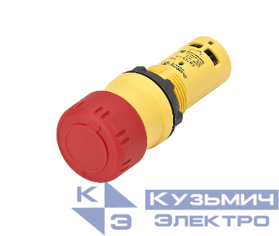 Кнопка аварийного останова SB7 моноблочная 22мм d30 повернуть для возвр. пластик 1НО+1НЗ красн. SE SB7ES445P