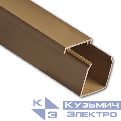 Кабель-канал 60х60 L2000 пластик коричн. Ruvinil РКК-60х60-К