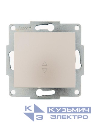 Переключатель проходной 1-кл. 1п СП Karina 10А IP20 механизм жемчуж./бел. перламутр. LEZARD 707-3088-105