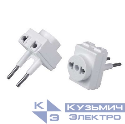 Переходник электрический "Козья ножка" 220В 10А REXANT 11-1065