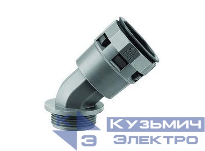 Переходник 45град. труба-коробка DN 17мм М20х1.5 полиамид черн. IP66 DKC PAL17M20N