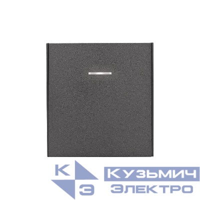 Переключатель перекрестный 1-кл. СП STRONG 10А с подсветкой графит Kranz KR-78-0718-6