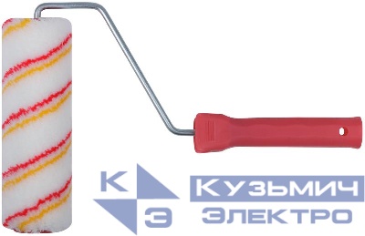 Валик 180мм 40/62мм ворс 11мм бюгель 6мм система с пластик. роликом полиакрил. КУРС 02553