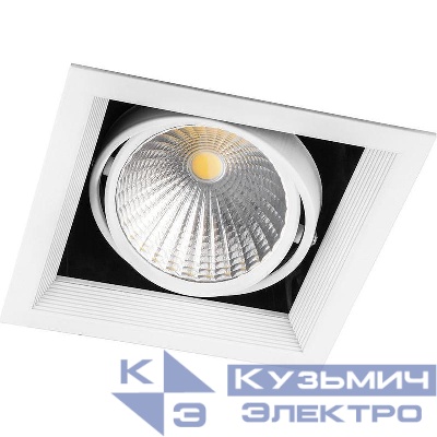 Светильник светодиодный AL211 1х30Вт 4000К 2700лм 35град. карданный с драйвером и клеммой в комплекте бел. FERON 29779