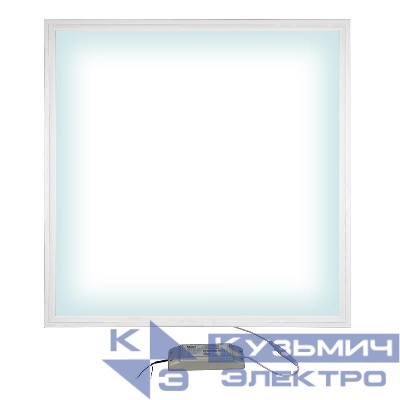 Светильник светодиодный ULP-6060-42W/4000K EFFECTIVE WHITE 42Вт 4000К офисный встраив. опал. рассеив. с источником питания бел. Uniel UL-00004670