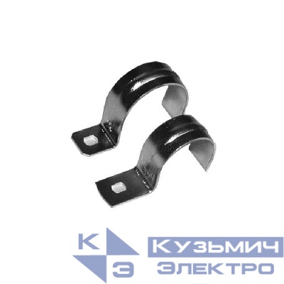 Скоба крепежная однолапковая d18мм метал. (уп.100шт) Ruvinil С01318