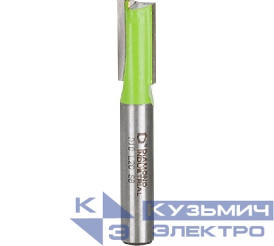 Diamond Industrial Diamond Industrial Фреза пазовая прямая с торцевым ножом 10x20 мм S=8 мм Z=2+1 DIDFRP81020 0