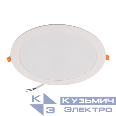Светильник светодиодный PLED DL7 WH Downlight 24Вт 4000К 220х26мм IP54 ДВО встраив. Pro JazzWay 5042568