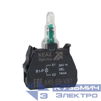 Блок световой OptiSignal D22 A45-SB-VB5 желт. 24 В AC/DC с защитой от наводок ZBVB5 КЭАЗ 362247