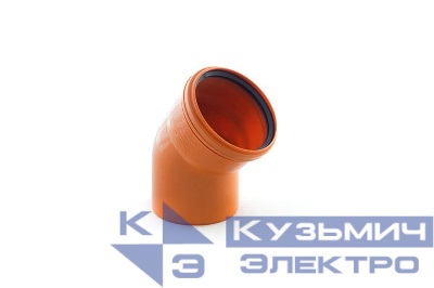 Отвод НК ПП 110х45 рыж. RTP 36655