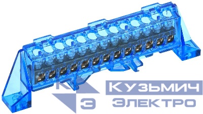 Шина нулевая N в комб. изол. "Стойка" 6х9-13-С TEKFOR IEK TF-NN10-13-DP-K07
