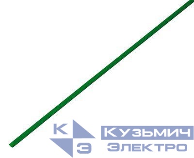 Трубка термоусадочная ТУТ нг 1.0/0.5 зел. 1м Rexant 20-1003