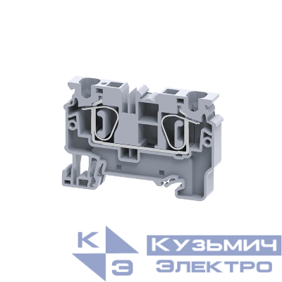 Клемма проходная пружинная OptiClip CX-6-I-41A-(0.2-6) сер. КЭАЗ 289715
