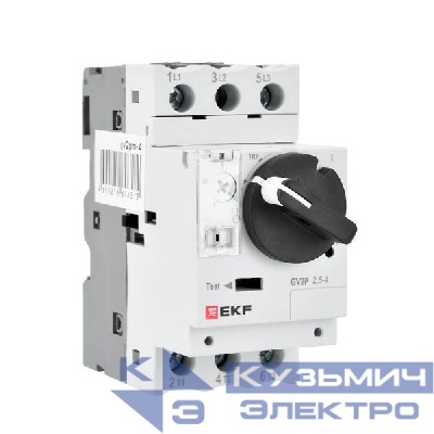 Выключатель автоматический для защиты двигателя GV2P 0.1-0.16А EKF gv2pm-0.16