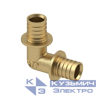 Угольник аксиальный латунь 16 жел. RTP 34836