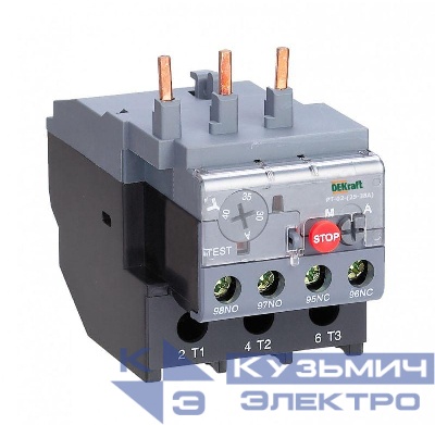 Реле тепловое 30.0А-40.0А для контакторов 25-38А DEKraft 23170DEK