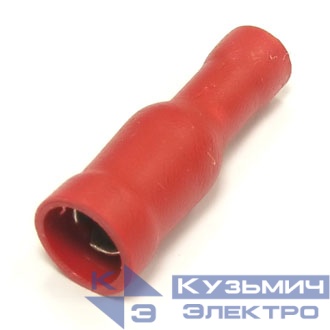 Разъем гнездовой FRD 1,25-156, d=4мм, 0,5-1,5мм2, полностью изолированный, красный, 100шт., NETKO Optima