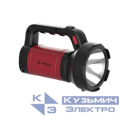 Фонарь-прожектор аккумуляторный Premium 5Вт 2 режима литиевый аккум. 2.4А.ч супер яркий экономн. время работы от 3 до 12ч ЗУ (в компл.) КОСМОС KOSAc8005WLith