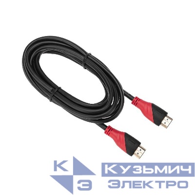 Шнур HDMI - HDMI gold 3м с фильтрами Rexant 17-6205