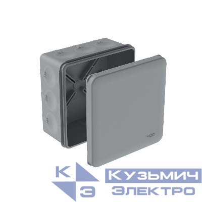 Коробка распределительная MultiBox IP66 100х100х50 DIY (со стикером) сер. SE IMT351981